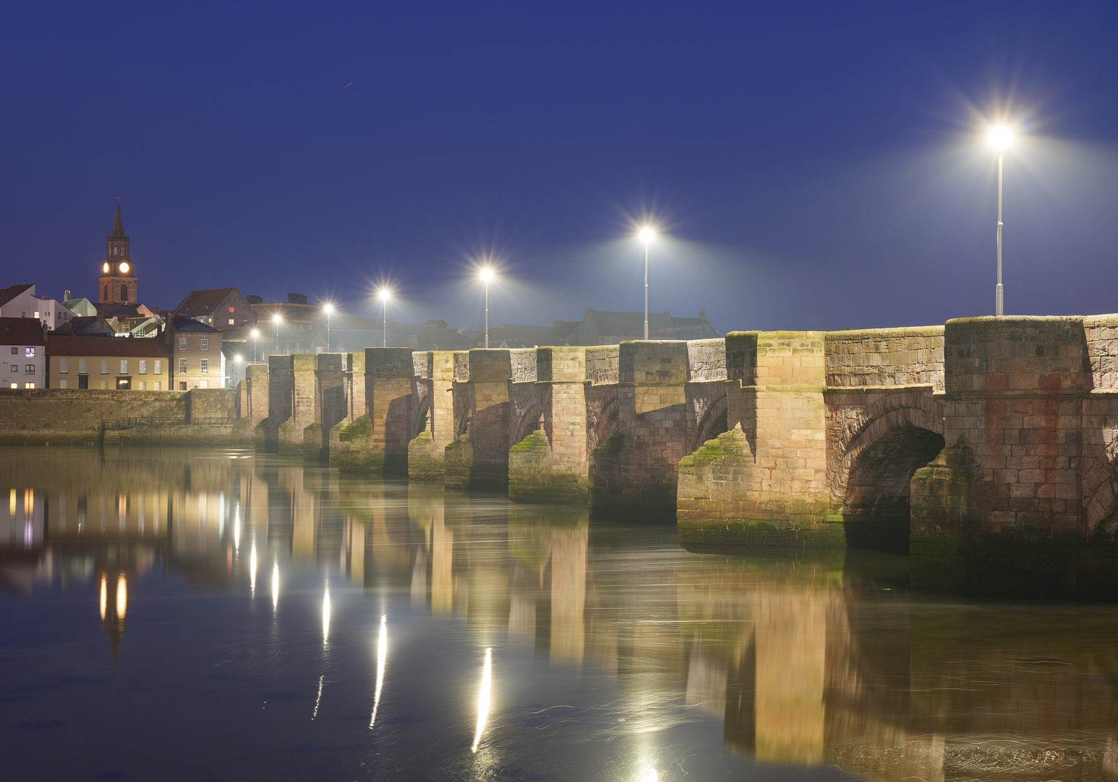 Berwick Old Bridge, Berwick Upon Tweed, Northumberland, 1000 Piece Jigsaw Puzzle