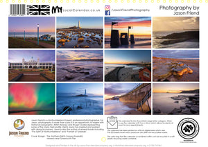 Whitley Bay & North Tyneside Coast 2026 Wall Calendar