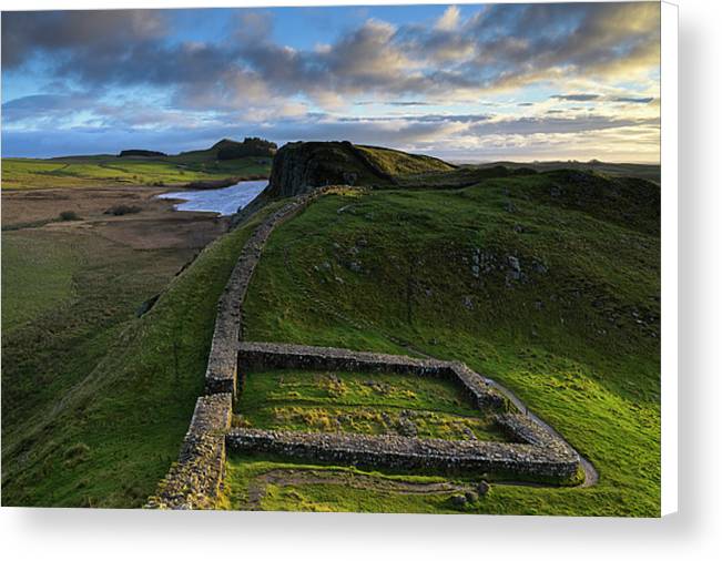 Milecastle 39 & Hadrian's Wall, Northumberland Canvas Print