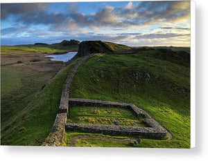Milecastle 39 & Hadrian's Wall, Northumberland Canvas Print