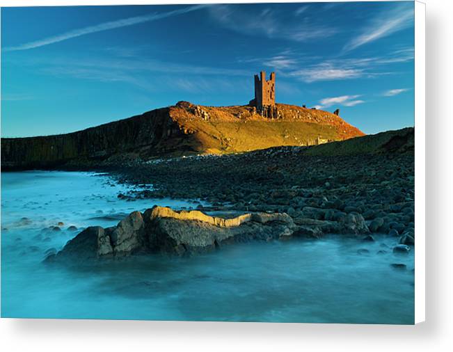 Dunstanburgh Castle & Lilburn Tower, Northumberland Canvas Print