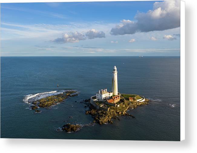 St Mary's Island, Whitley Bay Canvas Print
