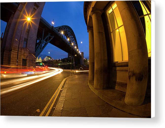 Tyne Bridge & Guildhall, Newcastle Upon Tyne Canvas Print