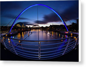 Millennium Bridge, Newcastle Upon Tyne Canvas Print